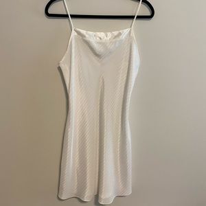 SHIMMERY WHITE SLIP DRESS